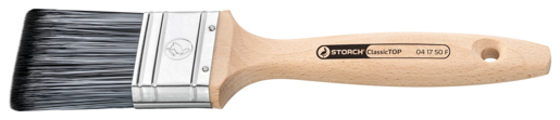 Storch Flachpinsel ClassicTOP 30mm schwarz-weiß FSC-Holzst. Profi #041730F